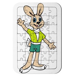 پازل 35 تکه طرح انیمیشن خرگوش بلا و گرگ ناقلا مدل NI1315