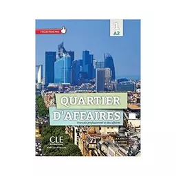 کتاب Quartier d affaires 1 Niveau A2  Livre + Cahier + DVD