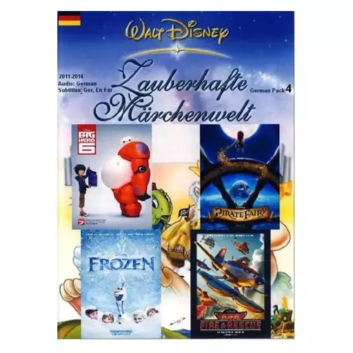 کتاب والت دیزنی Walt Disney German Pack 4 کارتون زبان المانی