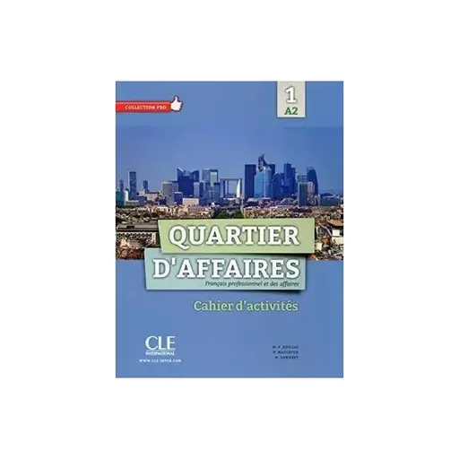 کتاب Quartier d affaires 1 Niveau A2  Livre + Cahier + DVD