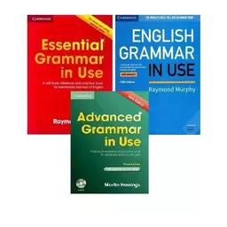 کتاب Grammar in Use +cd پک 3 جلدی گرامر این یوز  (بریتیش )