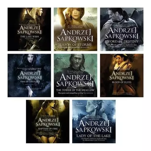 سری Witcher Andrzej Sapkowski مجموعه ای از مجموعه 8 کتاب Sword Of Destiny