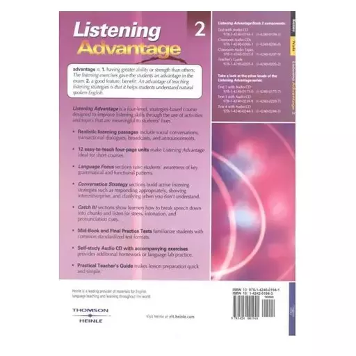 کتاب listening advantage 2