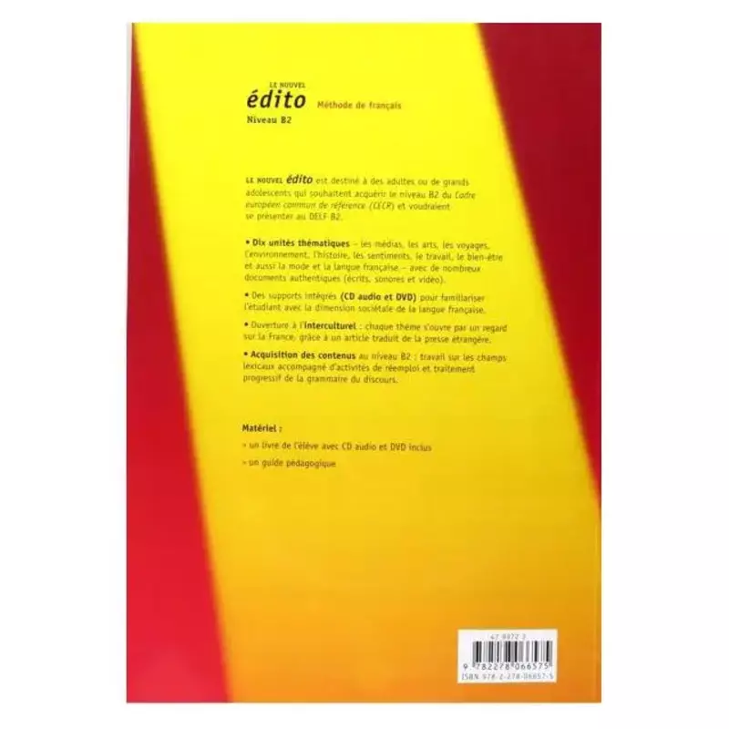 کتاب Le nouvel  Edito B2  Livre + CD + DVD