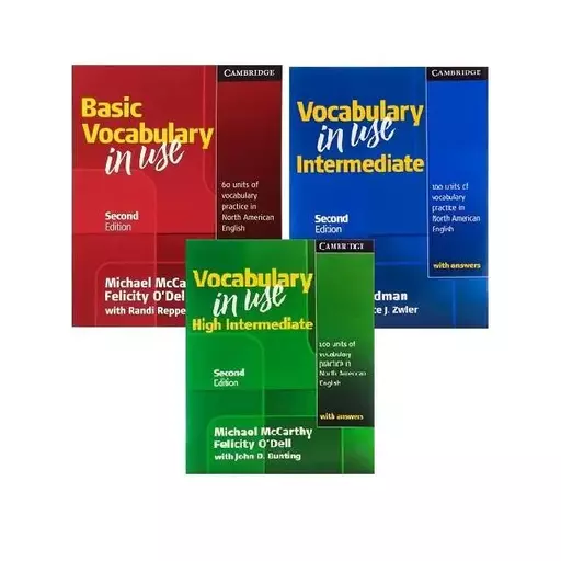 Vocabulary in Use Basic +  Intermediate + High Intermediate پک کامل کتاب وکب این یوز ( امریکن )