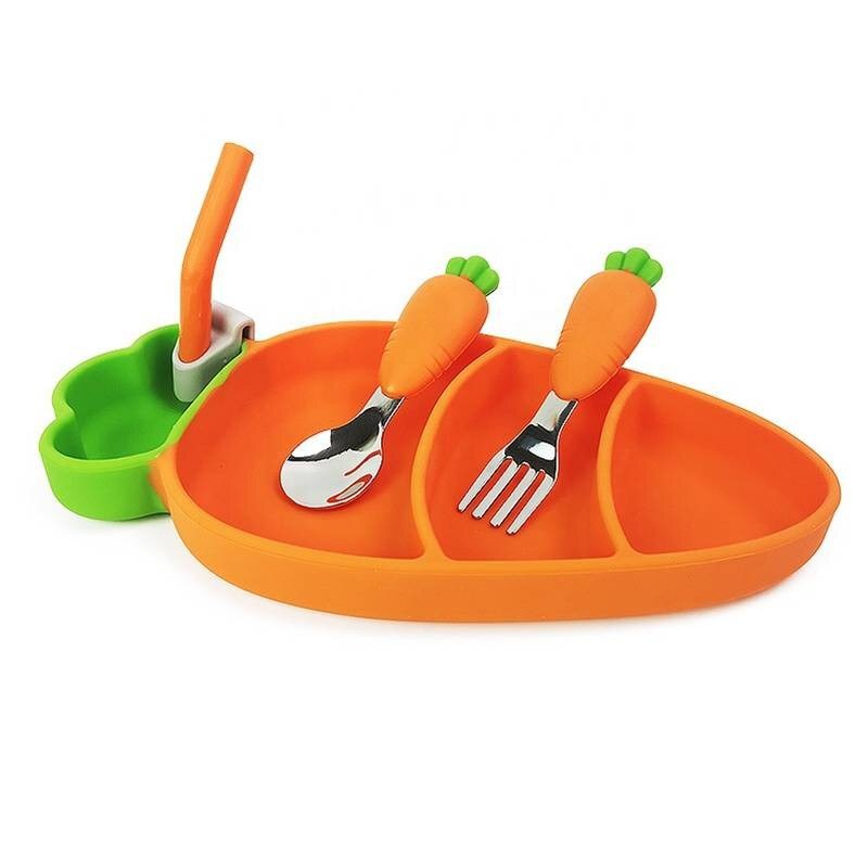ست ظرف غذا کودک 4 تکه مدل هویج