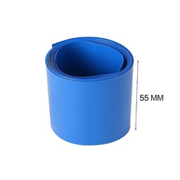 شیرینگ حرارتی رنگی عرض 5 آبی (متری) - بسته بندی - پکینگ باتری لیتیومی 18650
