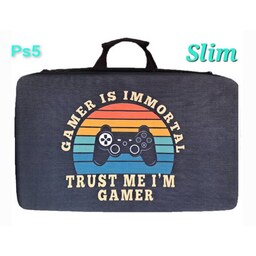 کیف PS5 Slim طرح Gamer is Immortal 