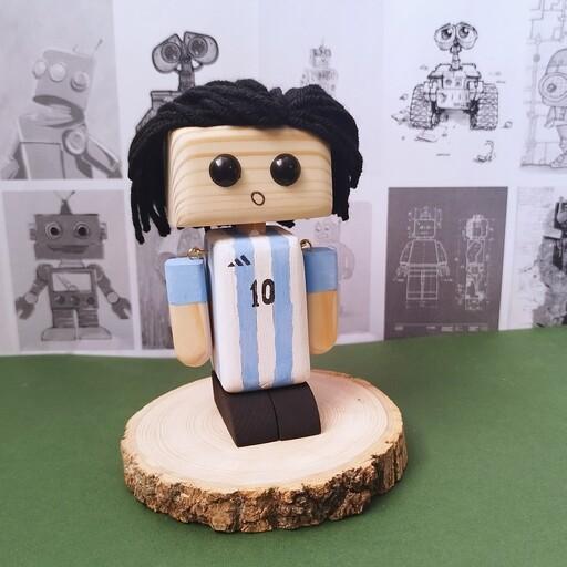 عروسک چوبی لیونل مسی 