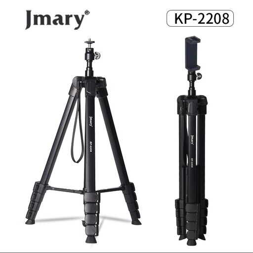 سه پایه دوربین جیماری Jmary KP-2208 (دارای هولدر موبایل)