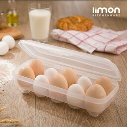 جا تخم مرغی 10 عددی پلاستیکی دربدار لیمون 124 