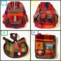 کوله و کیف طرح سنتی جاجیمی