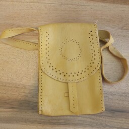 کیف چرمی دست ساز با چرم طبیعی بزی 