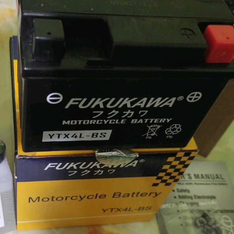 باتری اسیدی موتور 5 امپر  اصل  مارک FUKUKAWA کمیاب و عتیقه