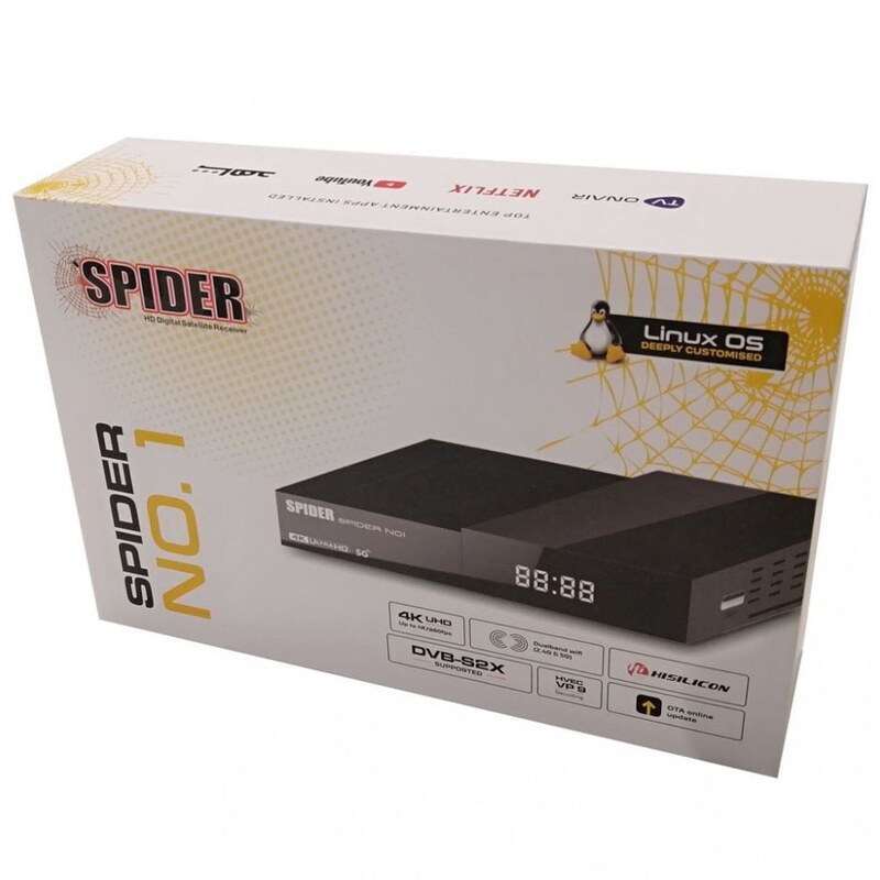 گیرنده دیجیتال Spider NO.1 plus سیستم عامل لینوکس 
