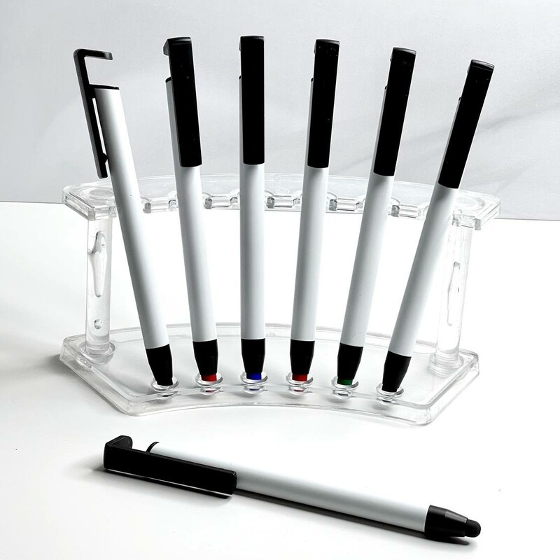 قلم لمسی فلزی،خودکار و هولدر نگهداره موبایل کد SKJCBBE002369