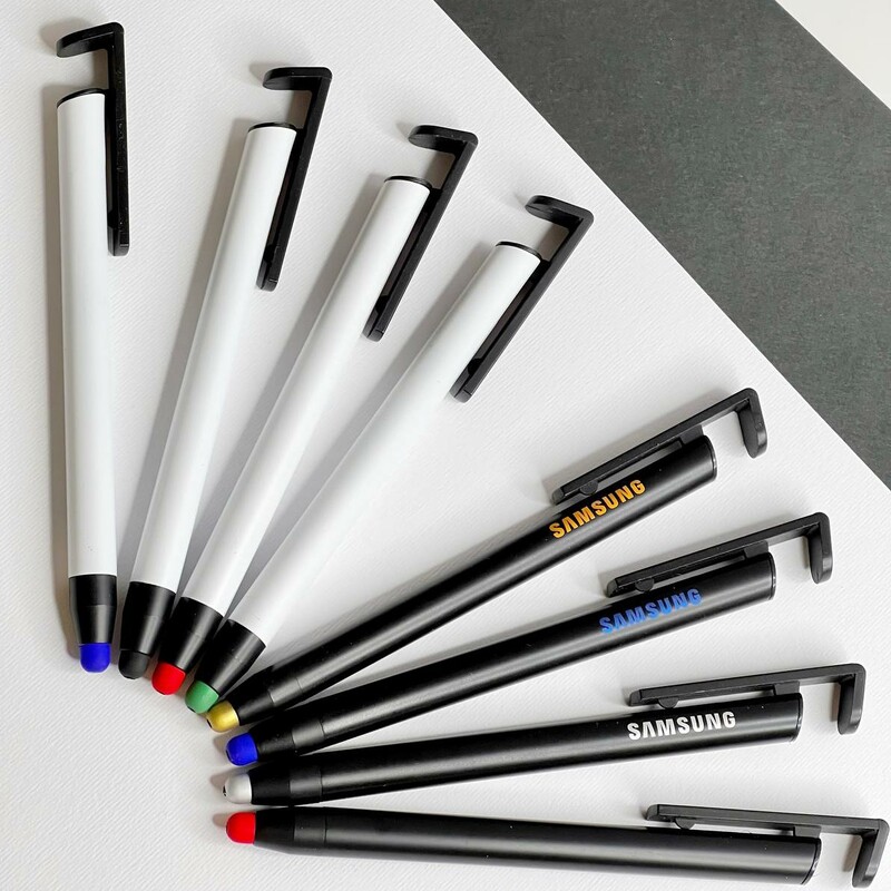 قلم لمسی فلزی،خودکار و هولدر نگهداره موبایل کد SKJCBBE002369