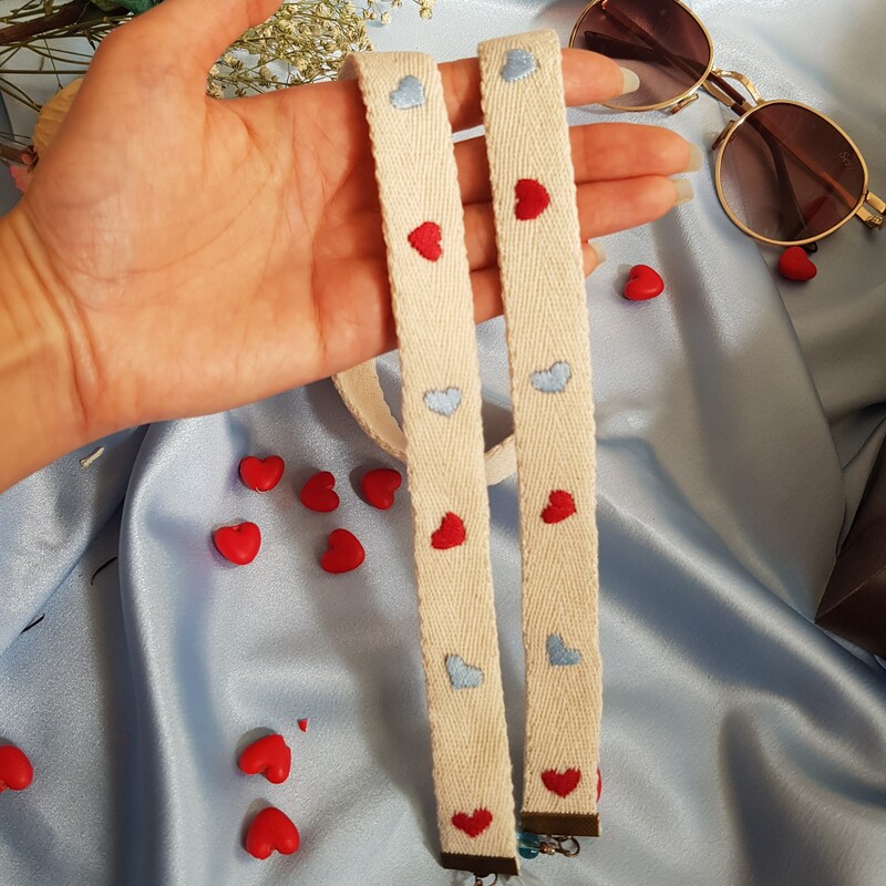 بند عینک گلدوزی شده با دست