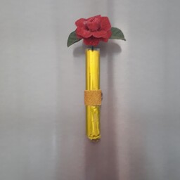 مگنت فانتزی گل رز ساخته شده از فوم اکلیلی ولوله آزمایش شیشه ای 
