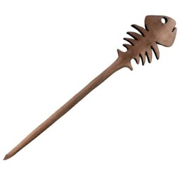 پین چوبی مدل فانتزی استخوان ماهی، مناسب برای خانمها و آقایان  