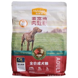 غذای خشک سگ بالغ مای فودی کد 118035 وزن 1500 گرم