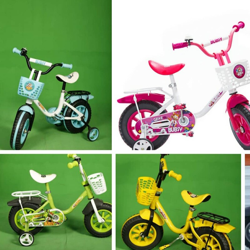 دوچرخه کودک سایز12 بابزی در رنگبندی دخترانه و پسرانه 