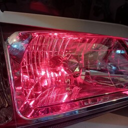 لامپ چراغ کوچک خودرو سکن مدل شیشه ای قرمز مناسب برای پلاک و جلو بسیار با کیفیت بسته 2 عددی  