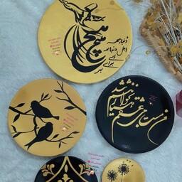 نمونه کار خودم ست دیوارکوب مشکی طلایی از مشتری خوبم از شیراز اماده تحویل قابل تغییردررنگ