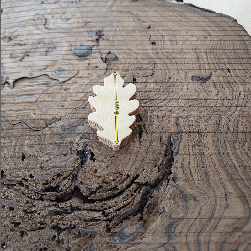 مگنت چوبی طرح برگ ساخته شده از پلای وود