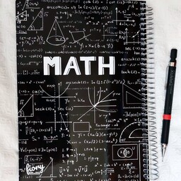 دفتر 100 برگ جلد مقوایی طرح ریاضی مستر راد