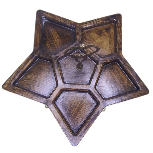 اردو  خوری سنگ مصنوعی سنگی مدل  ستاره  دسته دار طرح چوب 