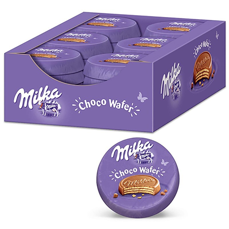 شکلات سکه ای چوکو ویفر میلکا بسته 30 عددی ا Milka Choco Wafer