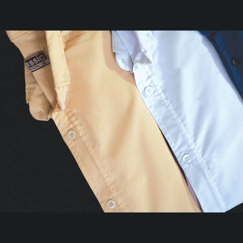پیراهن پسرانه آبی و کرم و سفید و طوسی در دو سایز مدیوم و اسمال کار اسپرت با کیفیت بالا