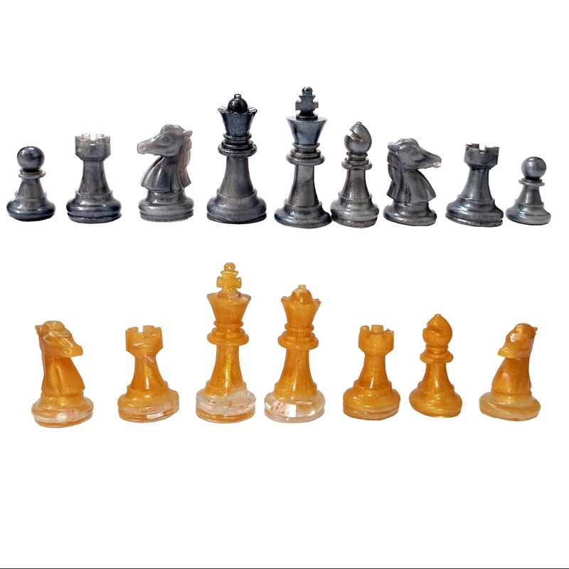 مجموعه شطرنج رزینی خاص ضد خش گلد