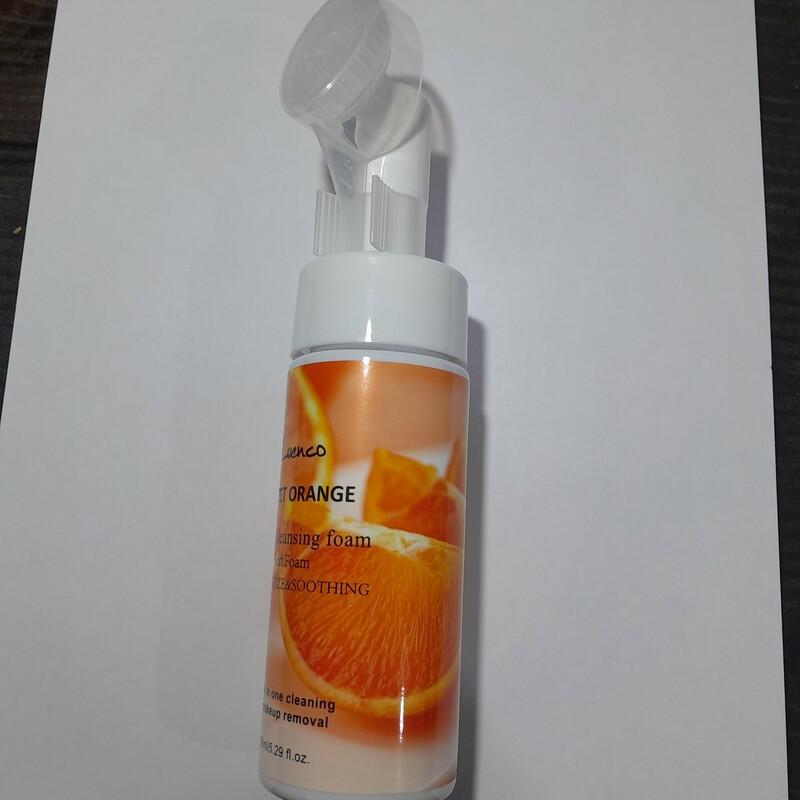 فوم براشدار پرتقال لونکو پاک کننده و آبرسان روشن کننده و سفید کننده پوست مناسب انواع پوست 