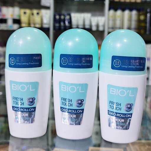  مام رول ضد تعریق زنانه فرش تاچ بیول BIOL FRESH TOUCH DEO ROLL ON 