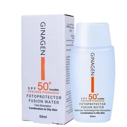 کرم ضد آفتاب بی رنگ ژیناژن spf 50 مناسب پوست چرب و مختلط