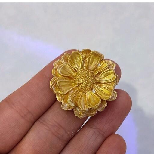 گل داوودی رنگ شده سنگ مصنوعی کوچیک بسته10عددی