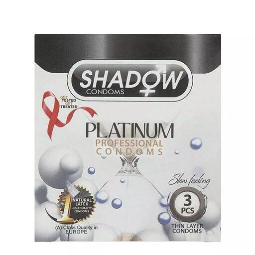 کاندوم شادو مدل پلاتینیوم platinum سه عددی