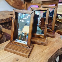 آینه چوبی رومیزی  
