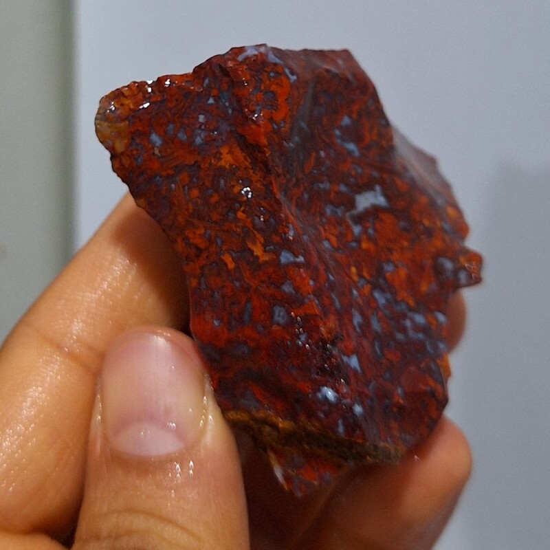 سنگ راف جاسپر سرخ یا قرمز با قابلیت ساخت اسلایس و نگین کد 18025