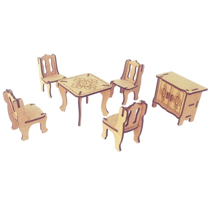 پازل سه بعدی میز و صندلی