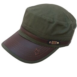 کلاه کوبایی مدل نقاب چرم طرح ستاره کد 8435(دارای رنگبندی)(ارسال رایگان) 