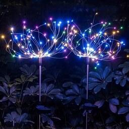 چراغ باغچه ای خورشیدی هفت رنگ افکت دار