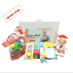 اسباب بازی های هدفدار ارمغان سورین پک  از تولد تا  6 ماهگی(یک هدیه خاص و متفاوت برای کودکان)
