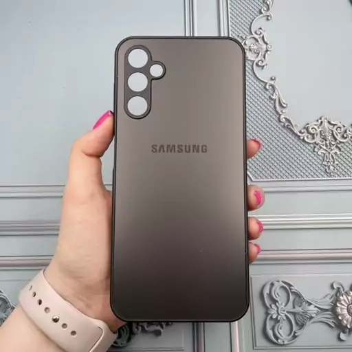 قاب گوشی Galaxy A14 4G-Galaxy A14 5G سامسونگ PVD اورجینال ضد خش دور سیلیکونی محافظ لنزدار رنگ مشکی کد 72165