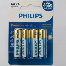 باتری قلمی فیلیپس پرمیوم آلکالاین Premium Alkaline LR6M4B 
