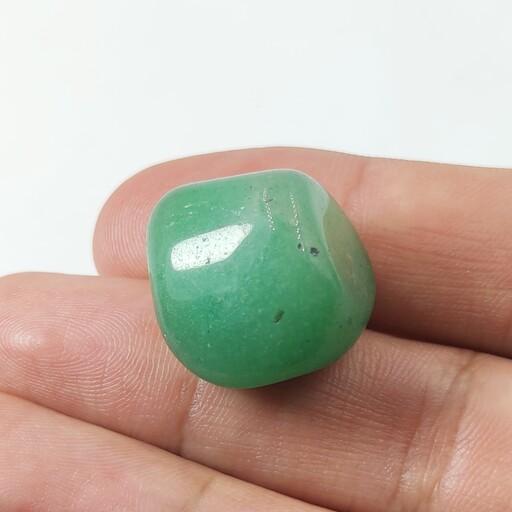 سنگ آونتورین سبز معدنی و طبیعی(تامبلر شده و صیغلی)   