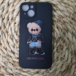 قاب گوشی خرس تدی طرح GRUNGE GIRL مناسب برای گوشی آیفون 14