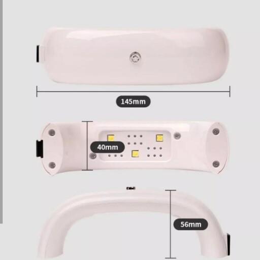 
دستگاه UV مینی قابل شارژ Rainbow در رنگ سفید و صورتی محصول کره